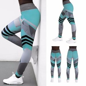 Women High Waist Yoga Sport Pants Stretchy Trouser